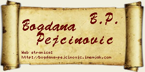 Bogdana Pejčinović vizit kartica